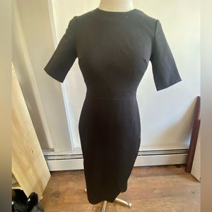 NWOT, structured black business dress